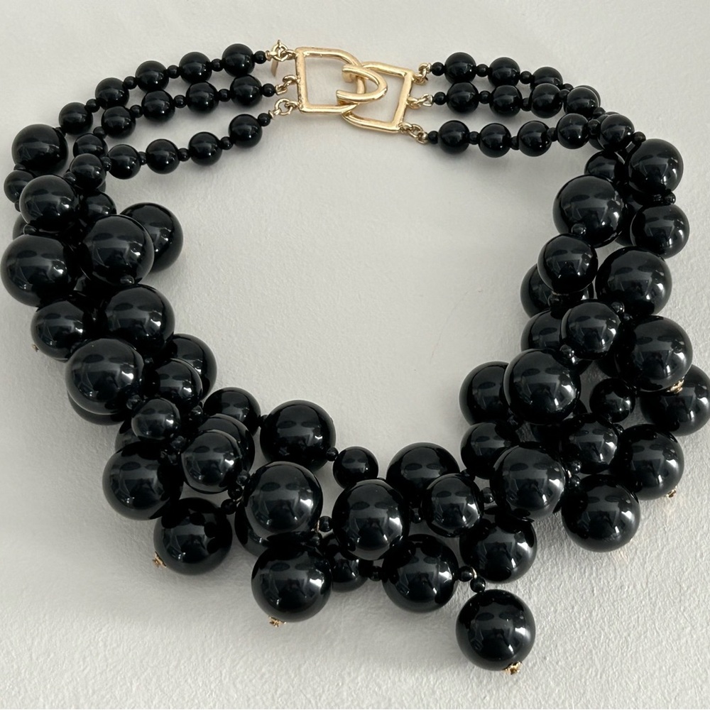 Kenneth Jay Lane Beaded Cluster Necklace